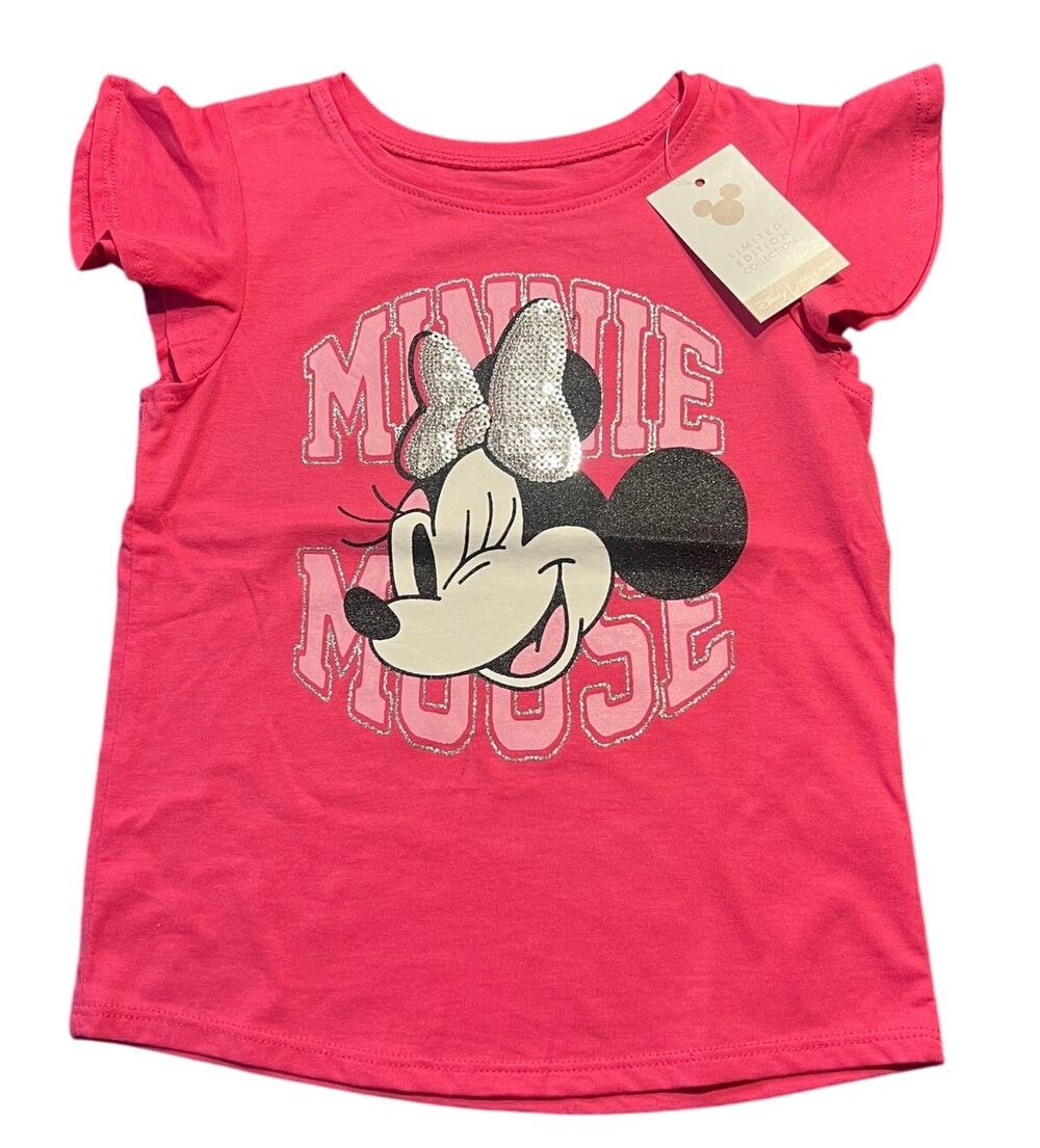 Disney Jumping Beans Flutter Ruffle Sleeve Top Size 4T New with Tags